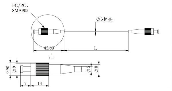 50um光纖跳線
