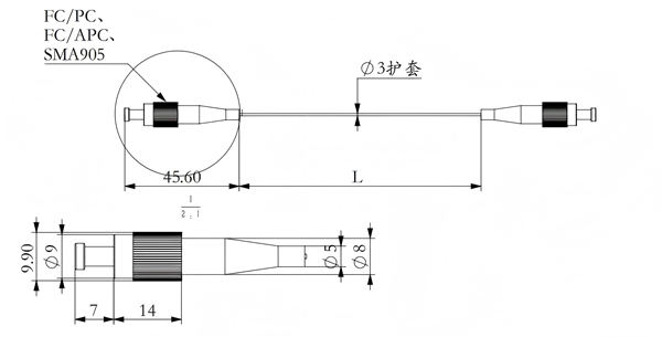 105um生命科學光纖跳線